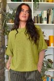 Clemmie Box Knit Olive Marl